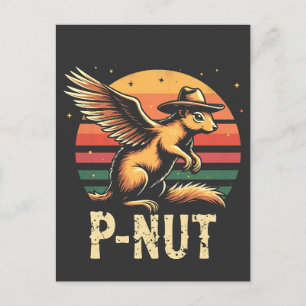 Carte Postale Justice pour arachide L’écureuil P’nut PNut arachi