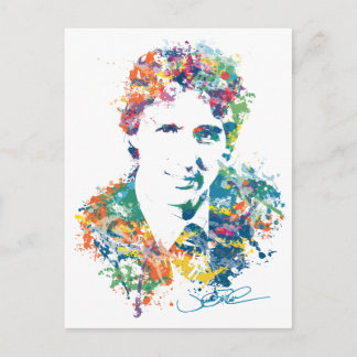 Carte Postale Justin Trudeau Art numérique