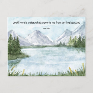 Carte Postale JW Baptism Cadeaux - Lac