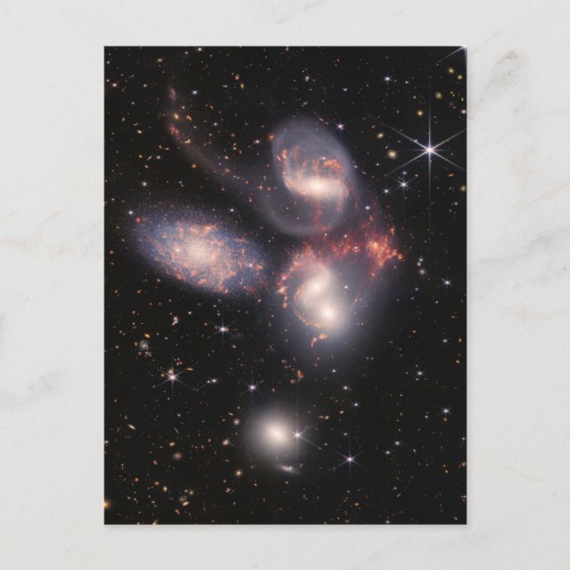 Carte Postale JWST James Webb Télescope spatial Quintet de Steph (Devant)