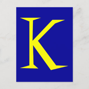 CARTE POSTALE K