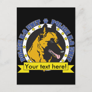 Carte Postale K9 Malinois belge