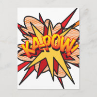 KA-POW Fun Retro Comic Book Pop art