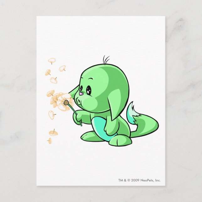 Carte Postale Kacheek Green (Devant)