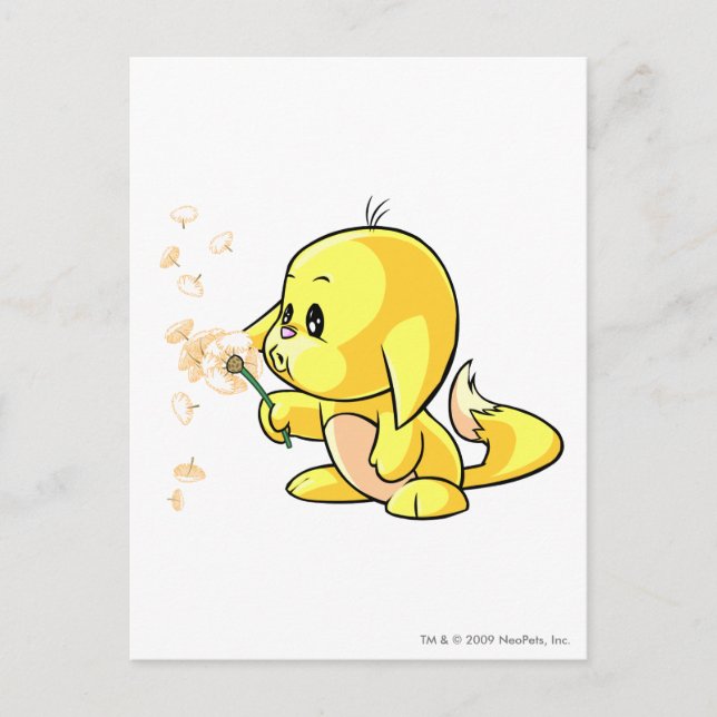 Carte Postale Kacheek Jaune (Devant)