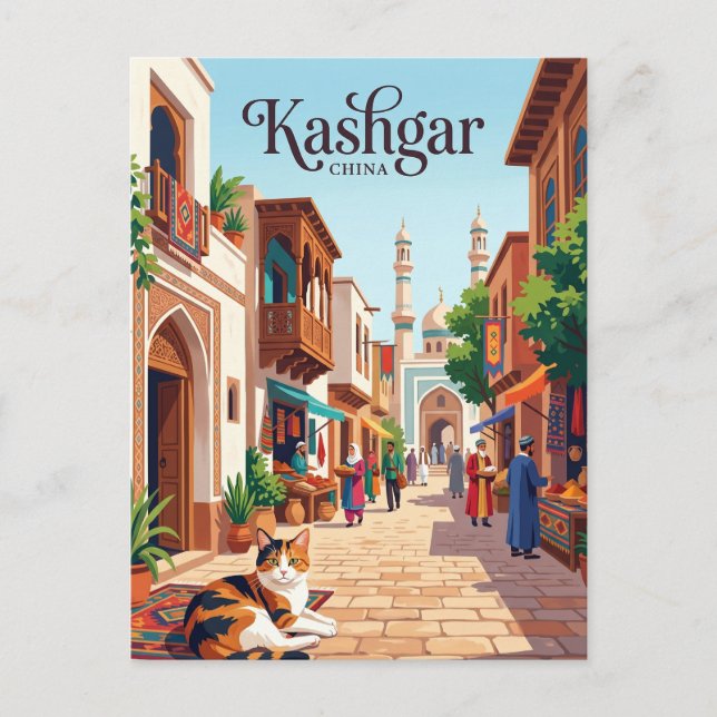 Carte Postale Kachgar Chine (Devant)