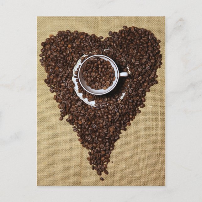 Carte Postale Kaffee Herz (Devant)