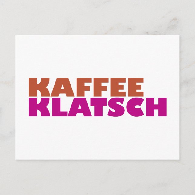 Carte Postale Kaffeeklatsch (Devant)