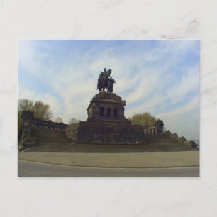 Carte Postale Kaiser Wilhelm, Deutsches Eck, Koblenz, Allemagne