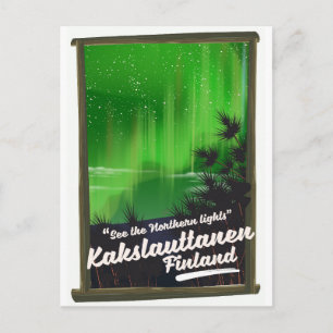 Carte Postale Kakslauttanen affiche de voyage finlande