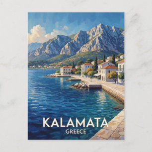Carte Postale Kalamata Grèce Golfe Messinien Montagne Voyage