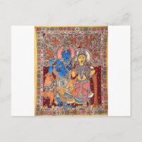 KALAMKARI RADHA KRISHNA PEINTURE