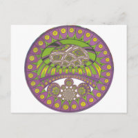 Kaleidoscope africain violet et jaune traditionnel