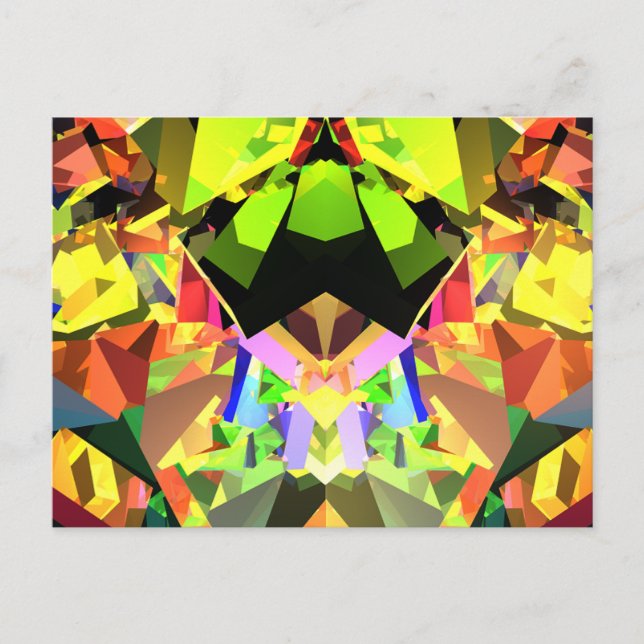 Carte Postale Kaleidoscope des couleurs (Devant)