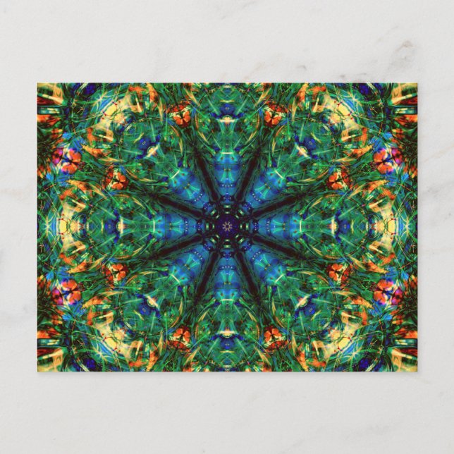 Carte Postale Kaleidoscope des couleurs (Devant)