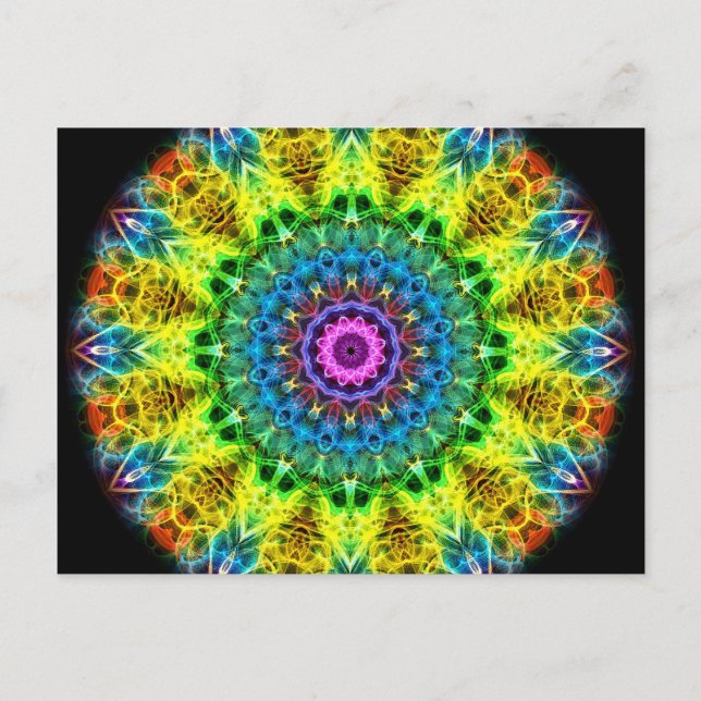 Carte Postale kaléidoscope d'harmonie confus (Devant)