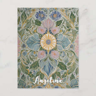 Carte Postale Kaleidoscope floral Personnalisé