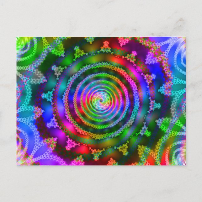 Carte Postale Kaleidoscope Lumineux (Devant)