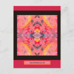 Carte Postale Kaleidoscope rose Abstrait