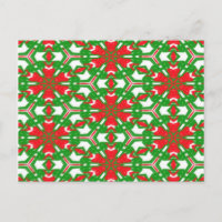 Kaleidoscope rouge, vert et blanc