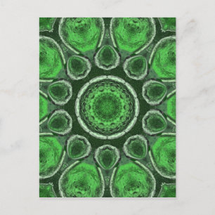 Carte Postale Kaleidoscope vert