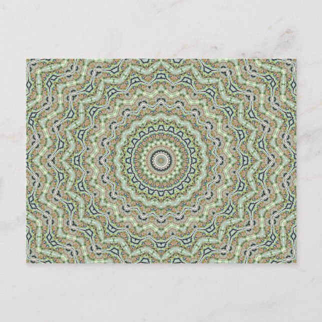 Carte Postale Kaléidoscope Vert (Devant)