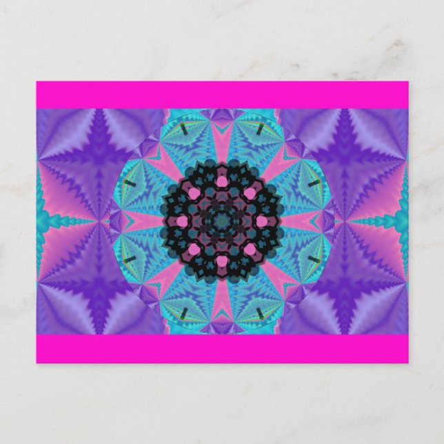 Carte postale Kaleidoscopic Mandala Design.2 (Devant)