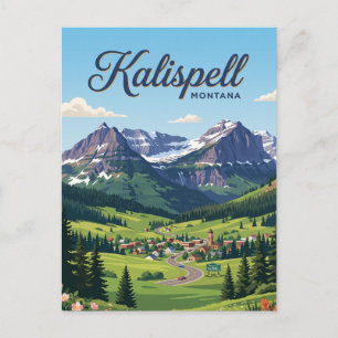 Carte Postale Kalispell, Montana