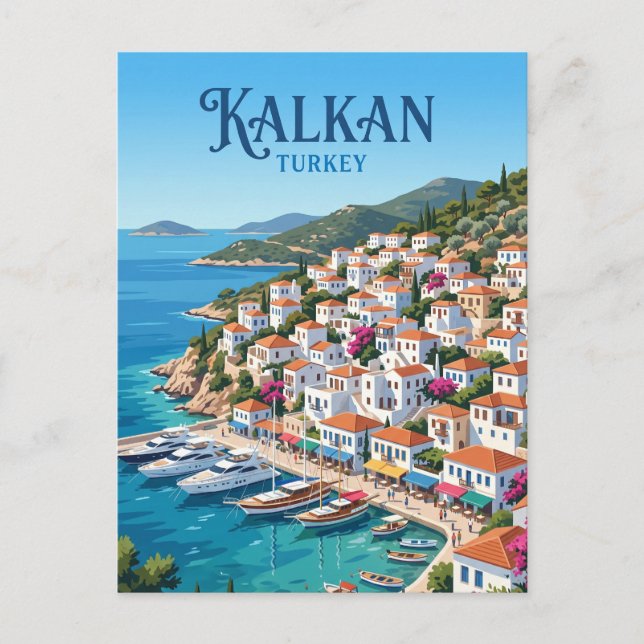 Carte Postale Kalkan Turquie (Devant)