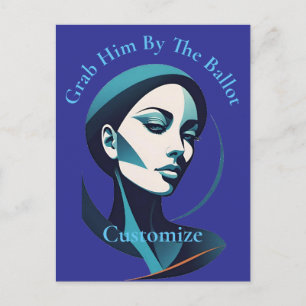 Carte Postale Kamala Cat Lady 2024 Ballot Thunder_Cove