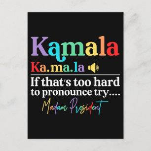 Carte Postale Kamala Harris