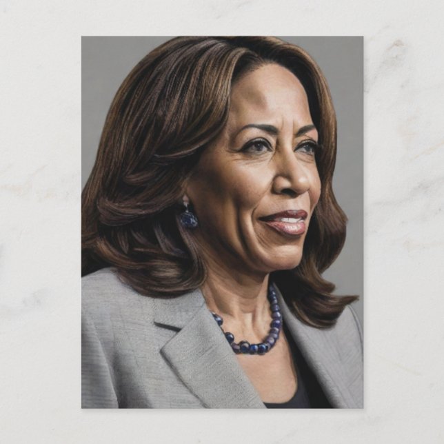 Carte Postale Kamala Harris 2024 1er Indian Black Melanin Sista (Devant)