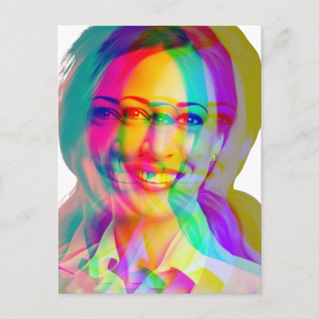 Carte Postale Kamala Harris 2024 mon président est un noir et un (Devant)