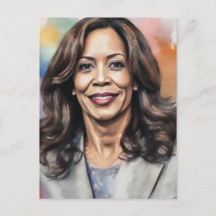 Carte Postale Kamala Harris 2024 mon président est un noir et un