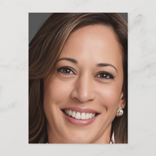 Carte Postale Kamala Harris 2024 mon président est une femme noi (Devant)