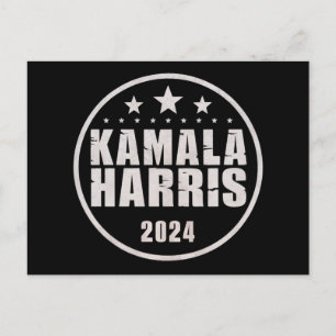 Carte Postale Kamala Harris 2024 Pour Les Élections Rétro Du Pré