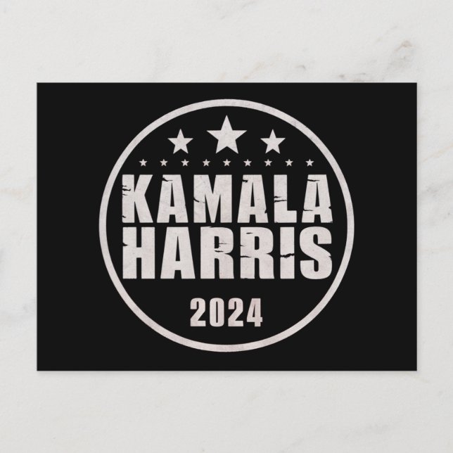 Carte Postale Kamala Harris 2024 Pour Les Élections Rétro Du Pré (Devant)