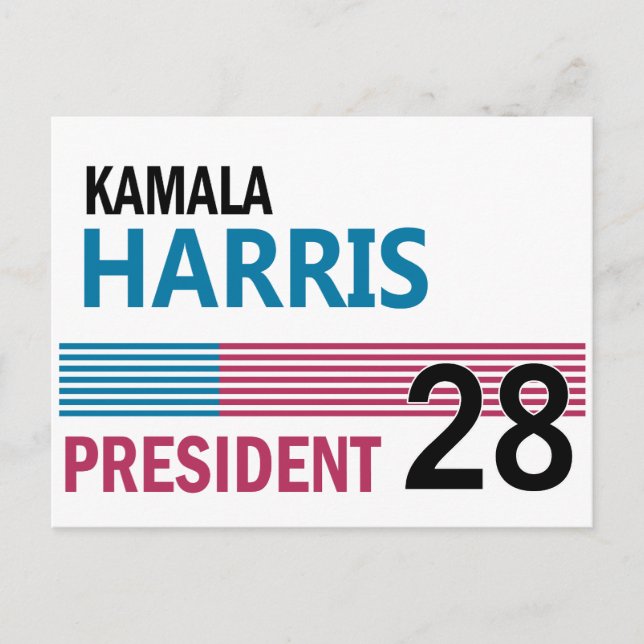 Carte Postale Kamala Harris 2028 (Devant)