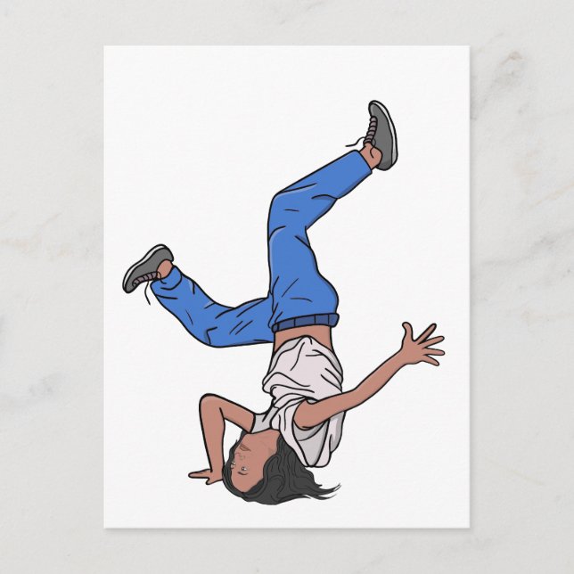 Carte Postale Kamala Harris Cool Breakdance (Devant)