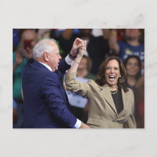 Carte Postale Kamala Harris et Tim Walz