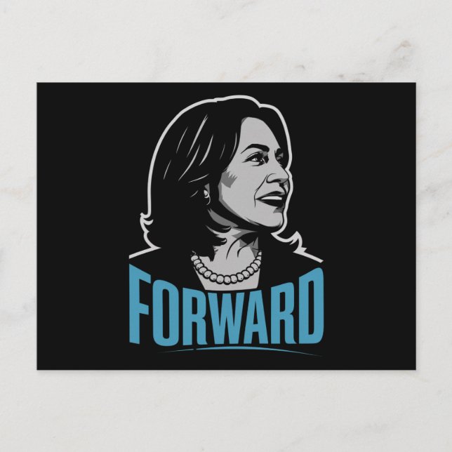 Carte Postale Kamala Harris Forward (Devant)