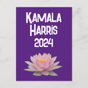 Carte Postale Kamala Harris Lotus 2024