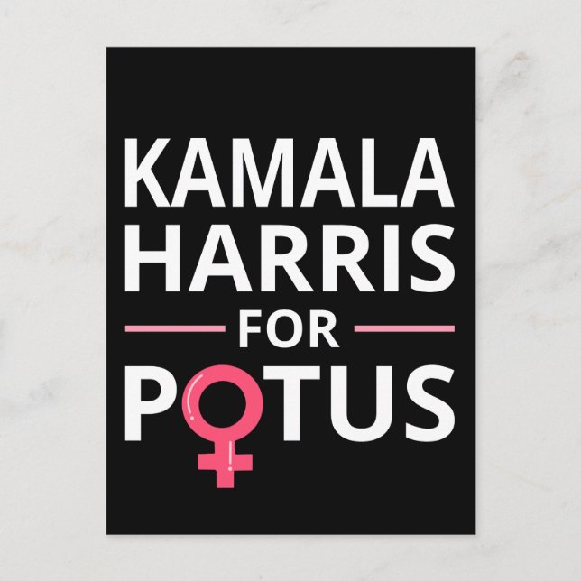 Carte Postale Kamala Harris pour POTUS I (Devant)