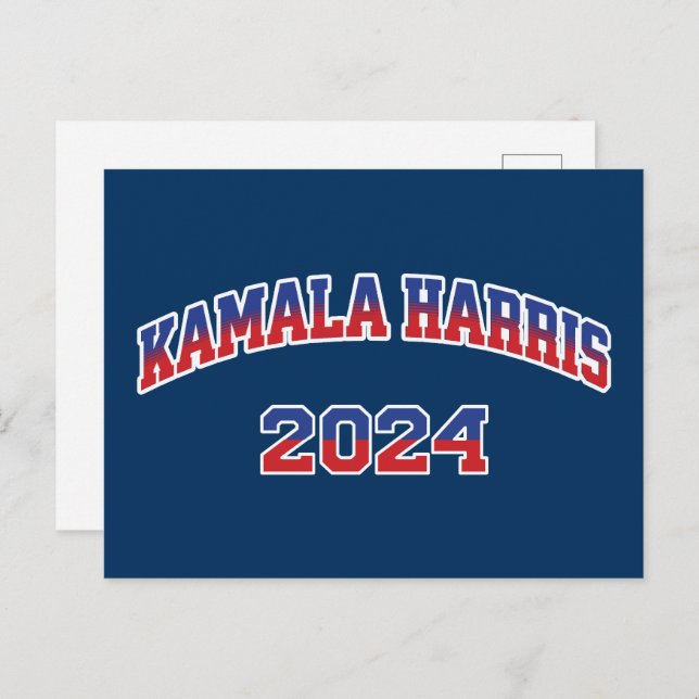 Carte Postale Kamala Harris Pour Président 2024 (Devant / Derrière)