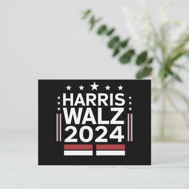 Carte Postale KamalaHarris TimWaltz 2024 (Debout devant)