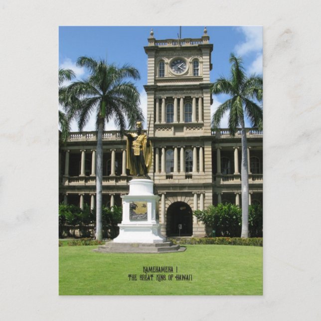 Carte Postale Kamehameha le grand roi d'Hawaï (Devant)