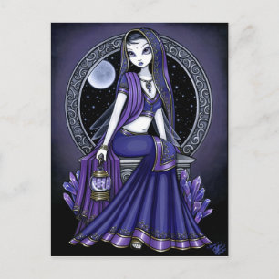 Carte postale "Kami" Purple Moon Sari Fairy