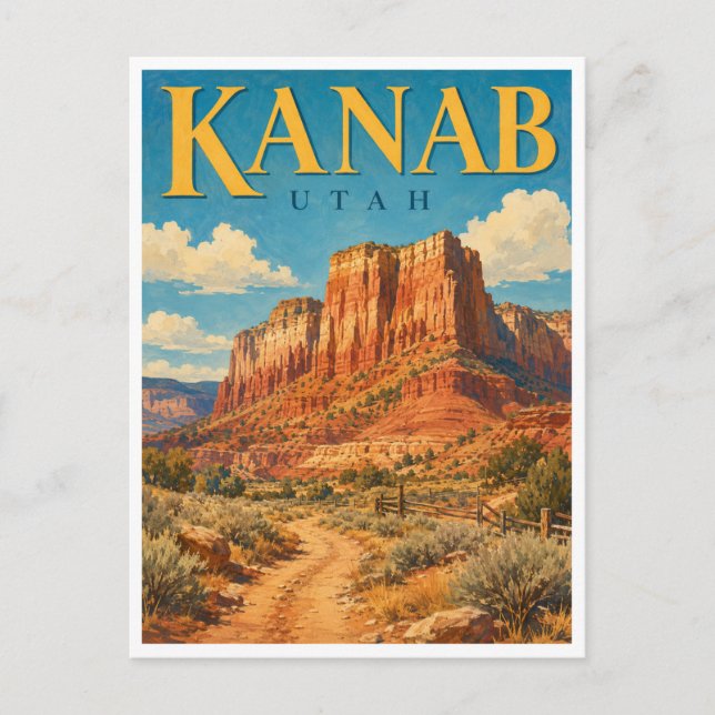 Carte Postale Kanab Utah Red Cliffs GeoSaga (Devant)