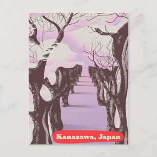 Carte Postale Kanazawa, Japon Floraison