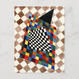 Carte Postale Kandinsky - Art abstrait vérifié, coloré